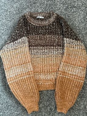 Gradient Ombre Knit Sweater